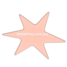 Copper Funky Star Blank Single  24ga